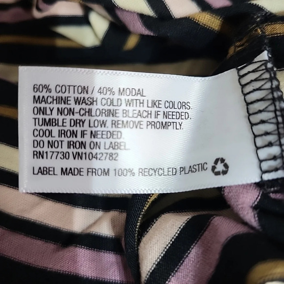 NWT Ava & Viv‎ Women's Plus Long Sleeve Striped Scoop Neck T-Shirt Size 2X - Picture 6 of 6